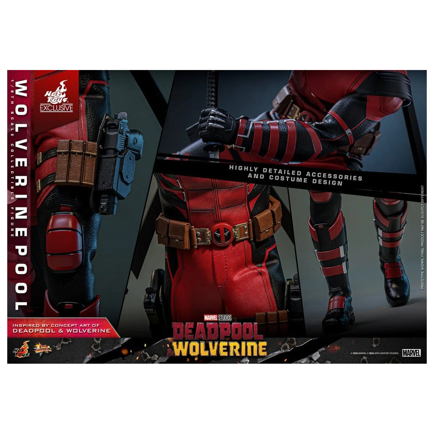 Deadpool & Wolverine Movie Masterpiece Action Figur 1/6 Wolverinepool 31 cm Produktfoto
