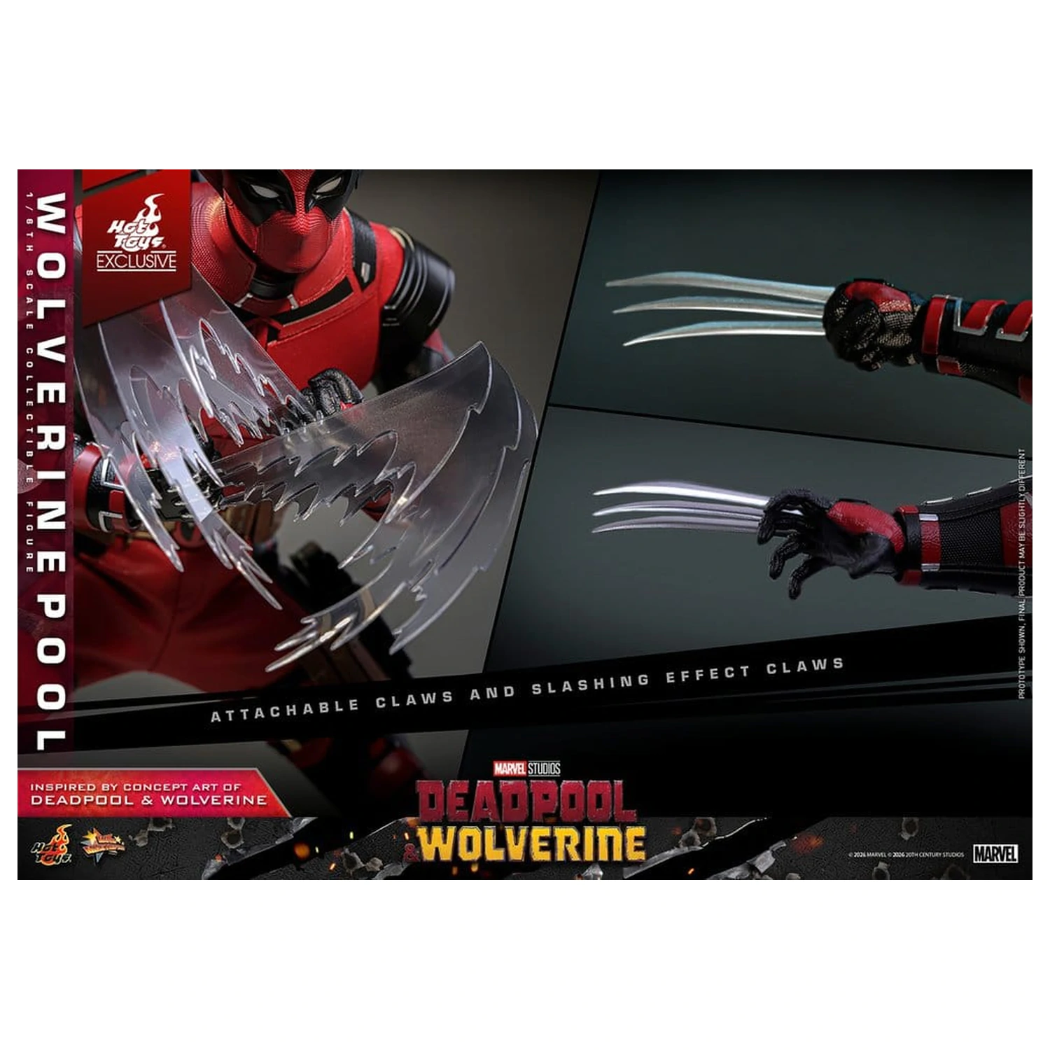Deadpool & Wolverine Movie Masterpiece Action Figur 1/6 Wolverinepool 31 cm Produktfoto