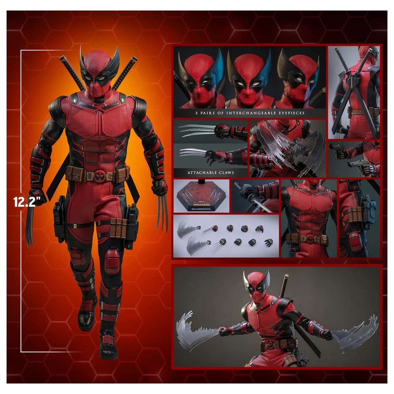 Deadpool & Wolverine Movie Masterpiece Action Figur 1/6 Wolverinepool 31 cm Produktfoto