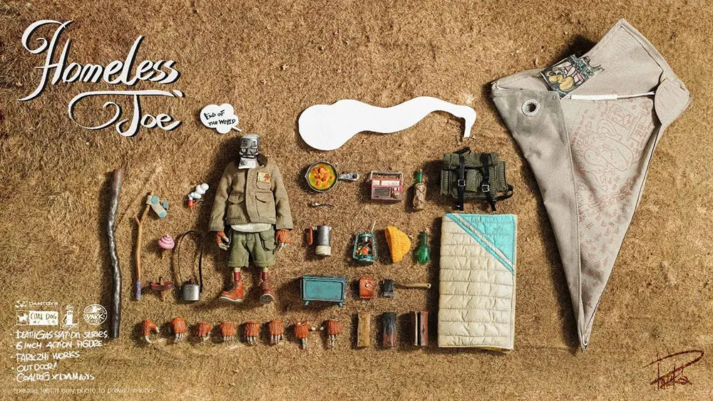Death Gas Station Actionfigur  1/12 Homeless Joe 15 cm Produktfoto