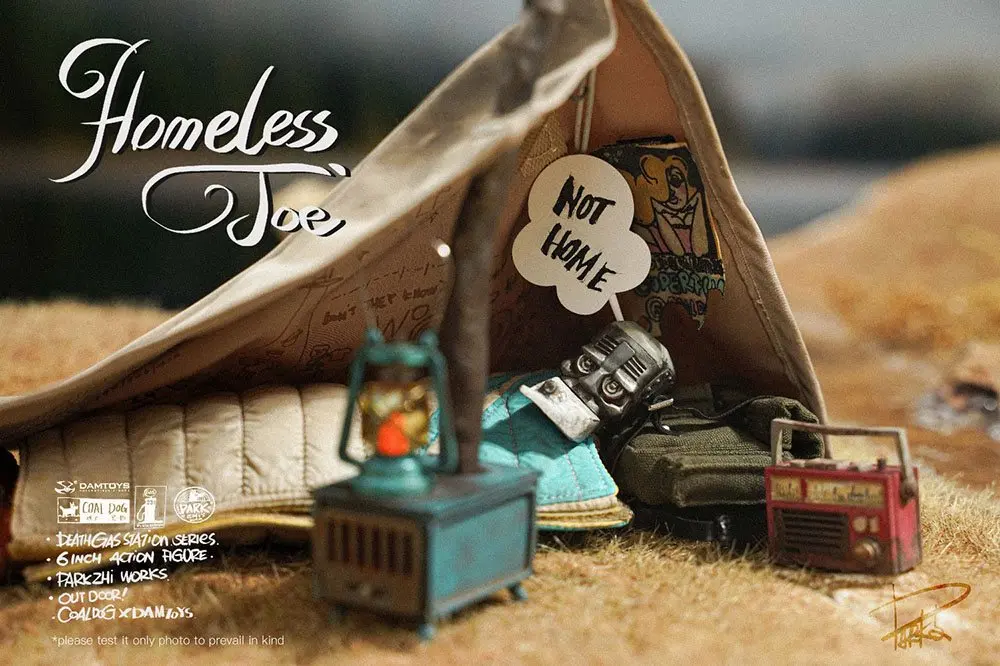 Death Gas Station Actionfigur  1/12 Homeless Joe 15 cm Produktfoto