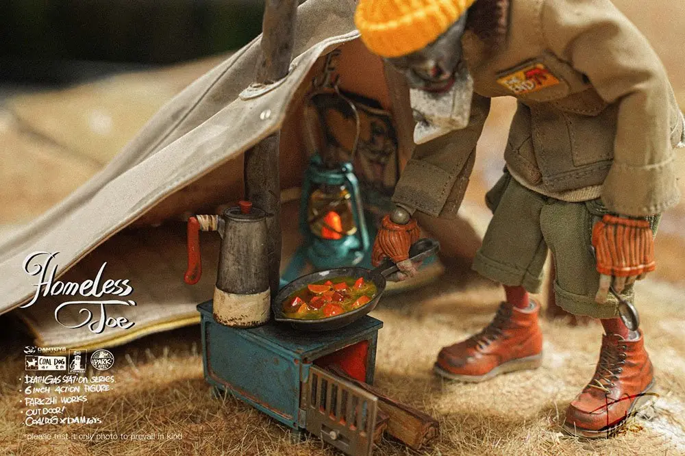Death Gas Station Actionfigur  1/12 Homeless Joe 15 cm Produktfoto
