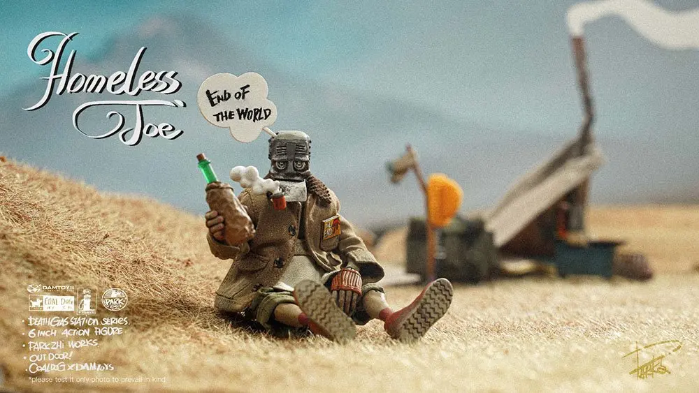 Death Gas Station Actionfigur  1/12 Homeless Joe 15 cm Produktfoto