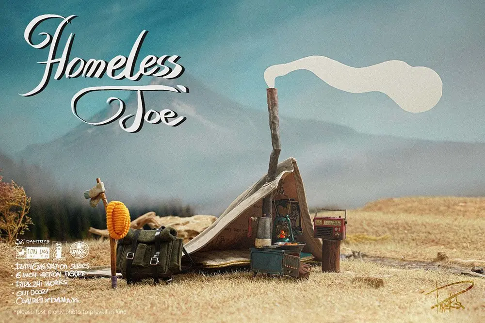 Death Gas Station Actionfigur  1/12 Homeless Joe 15 cm Produktfoto