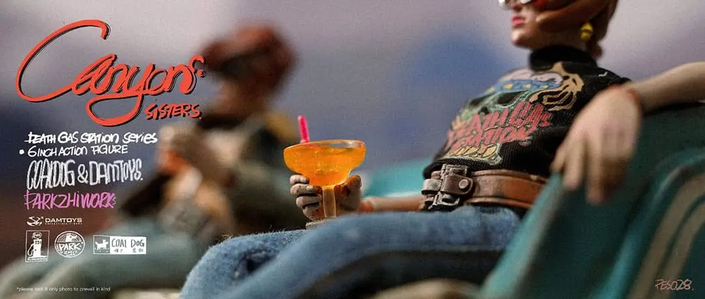 Death Gas Station Series Actionfiguren Canyon Sisters: Mrs. T & Ms. L 15 cm Produktfoto