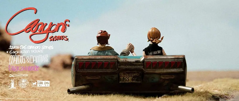 Death Gas Station Series Actionfiguren Canyon Sisters: Mrs. T & Ms. L 15 cm Produktfoto