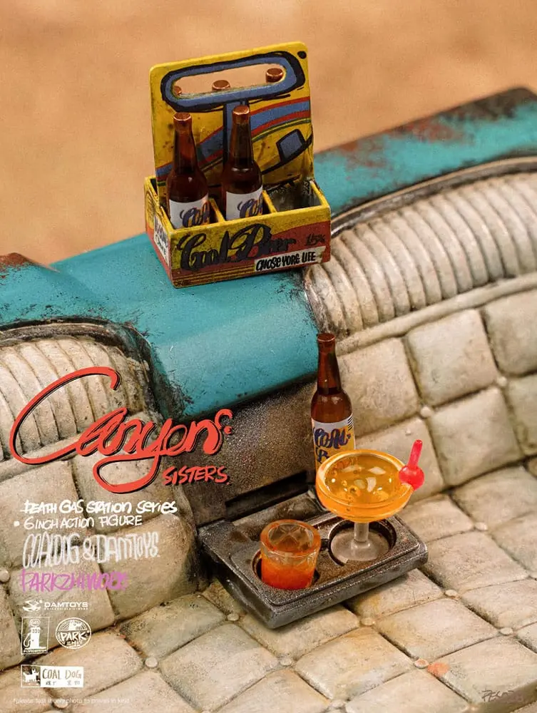 Death Gas Station Series Actionfiguren Canyon Sisters: Mrs. T & Ms. L 15 cm Produktfoto