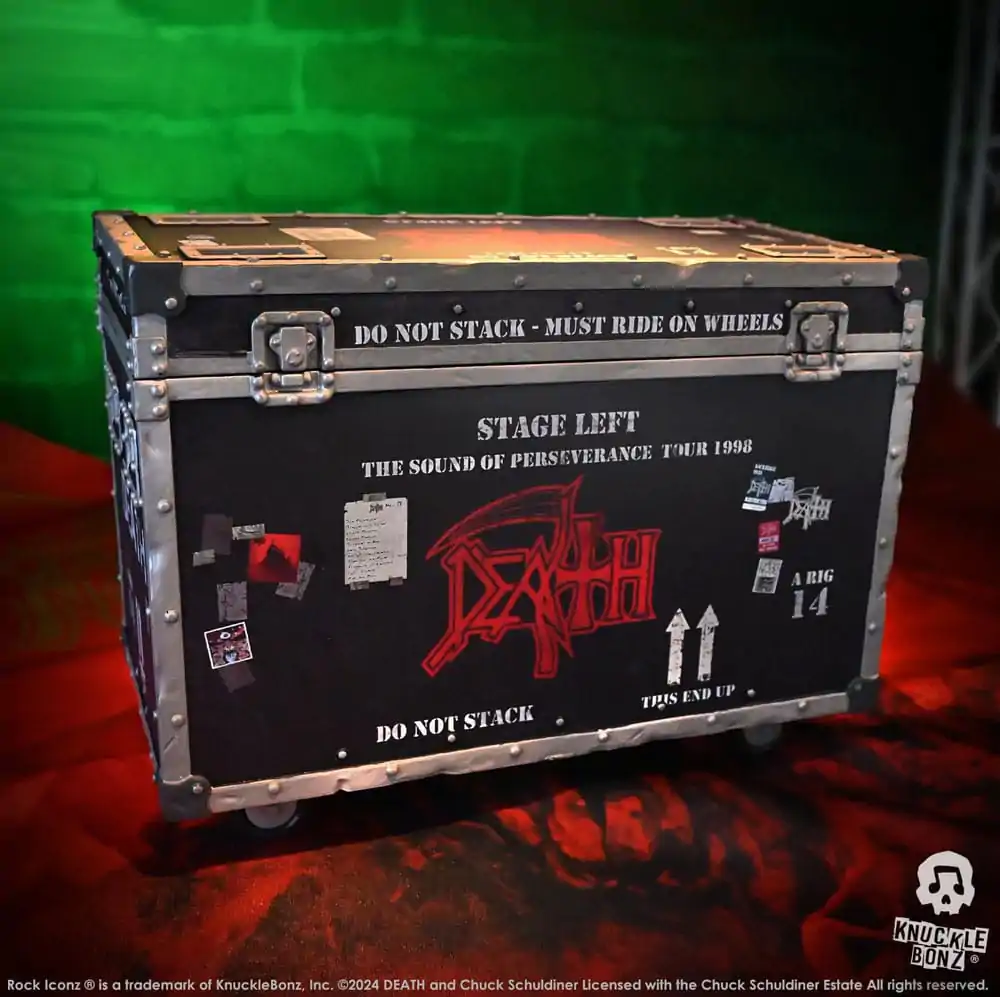 Death Rock Ikonz On Tour Road Case Statue & Bühnenhintergrund Set The Sound of Perseverance Tour 1998 termékfotó