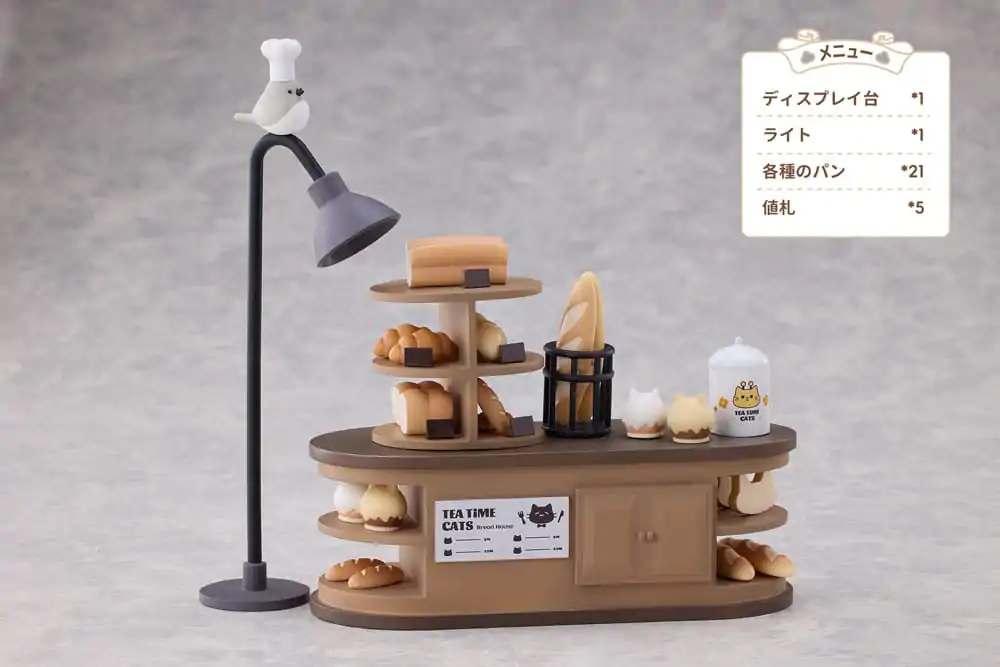 Decorated Life Collection PVC Statue Tea Time Cats - Cat Town Bakery Staff &amp; Customer Set 12 cm Produktfoto