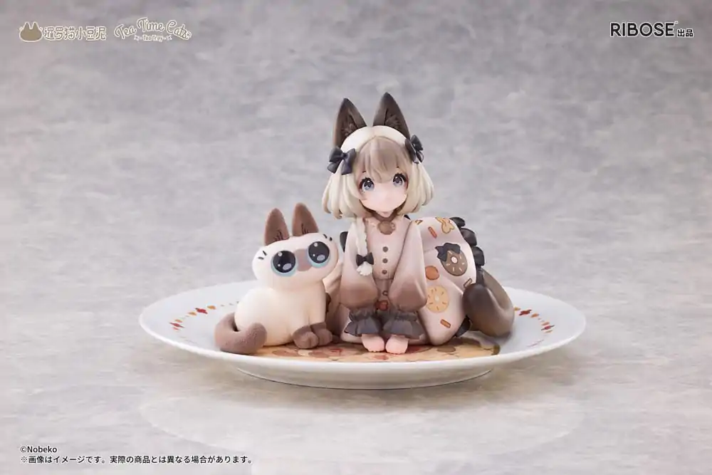 Decorated Life Collection PVC Statue Tea Time Cats x Siamese Cat Azuki-san Friendship Collaboration Exklusives Set 18 cm Produktfoto