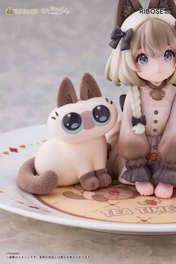 Decorated Life Collection PVC Statue Tea Time Cats x Siamese Cat Azuki-san Friendship Collaboration Exklusives Set 18 cm Produktfoto