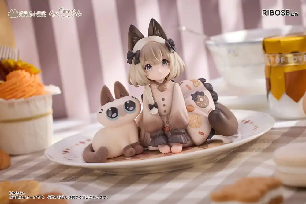 Decorated Life Collection PVC Statue Tea Time Cats x Siamese Cat Azuki-san Friendship Collaboration Exklusives Set 18 cm Produktfoto