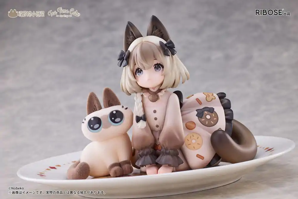 Decorated Life Collection PVC Statue Tea Time Cats x Siamese Cat Azuki-san Friendship Collaboration Exklusives Set 18 cm Produktfoto