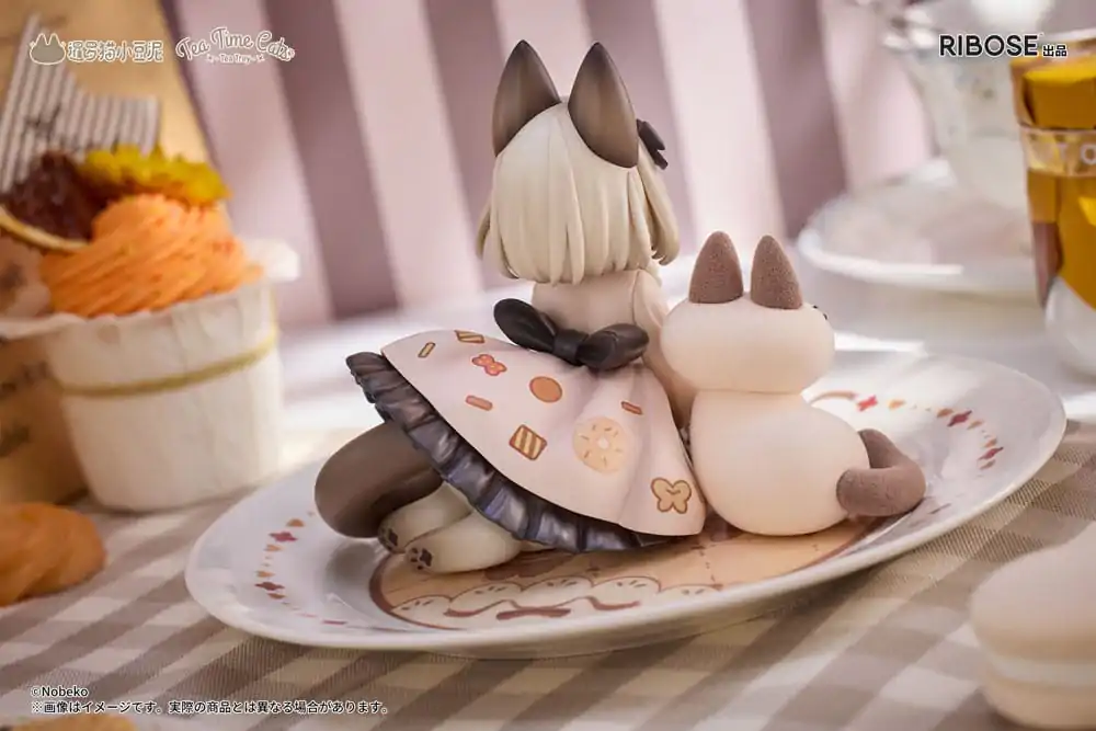 Decorated Life Collection PVC Statue Tea Time Cats x Siamese Cat Azuki-san Friendship Collaboration Exklusives Set 18 cm Produktfoto