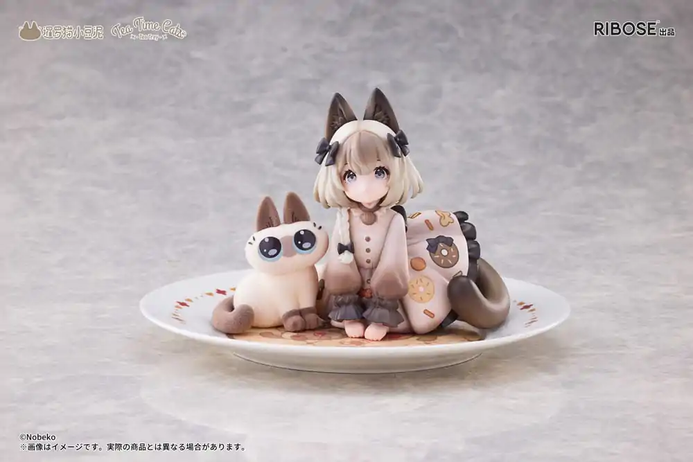 Decorated Life Collection PVC Statue Tea Time Cats x Siamese Cat Azuki-san Friendship Collaboration Exklusives Set 18 cm Produktfoto