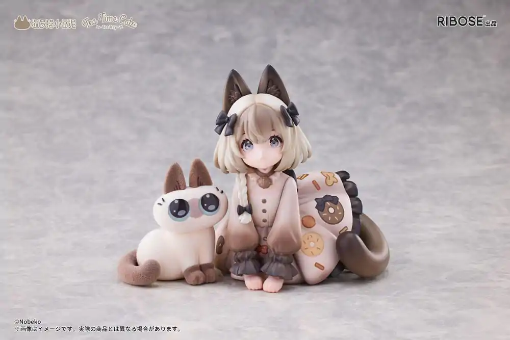 Decorated Life Collection PVC Statue Tea Time Cats x Siamese Cat Azuki-san Friendship Collaboration Exklusives Set 18 cm Produktfoto
