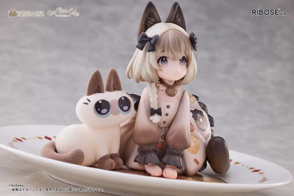Decorated Life Collection PVC Statue Tea Time Cats x Siamese Cat Azuki-san Friendship Collaboration Exklusives Set 18 cm Produktfoto
