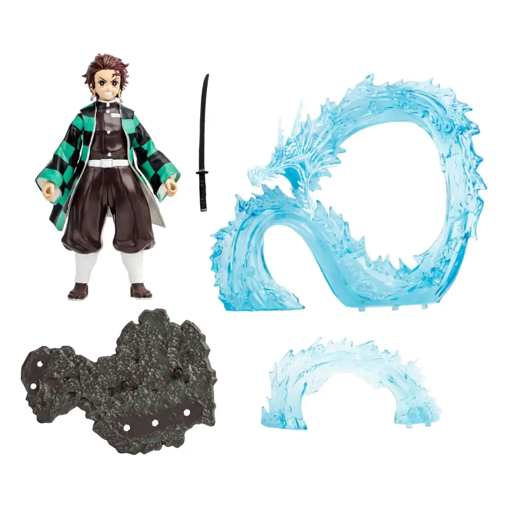 Demon Slayer: Kimetsu no Yaiba Actionfigur Tanjiro Water Dragon 13 cm termékfotó