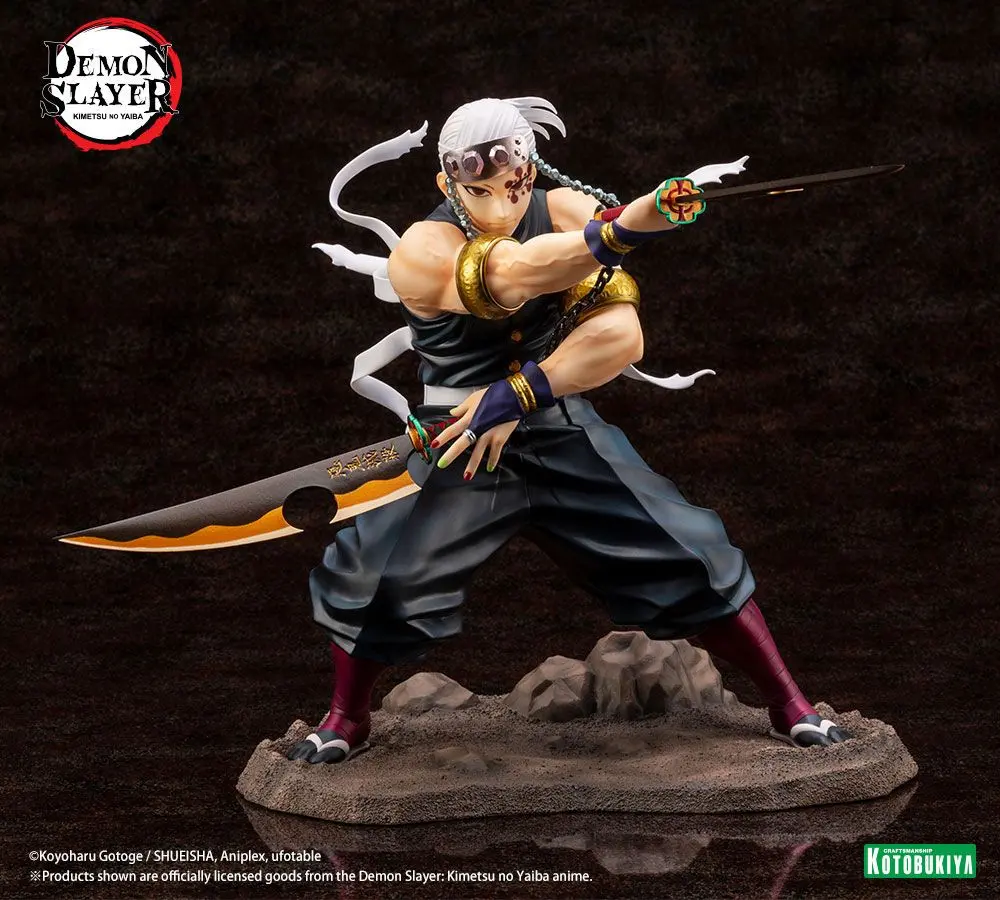 Demon Slayer: Kimetsu no Yaiba ARTFXJ Statue 1/8 Tengen Uzui Regular Edition 23 cm termékfotó