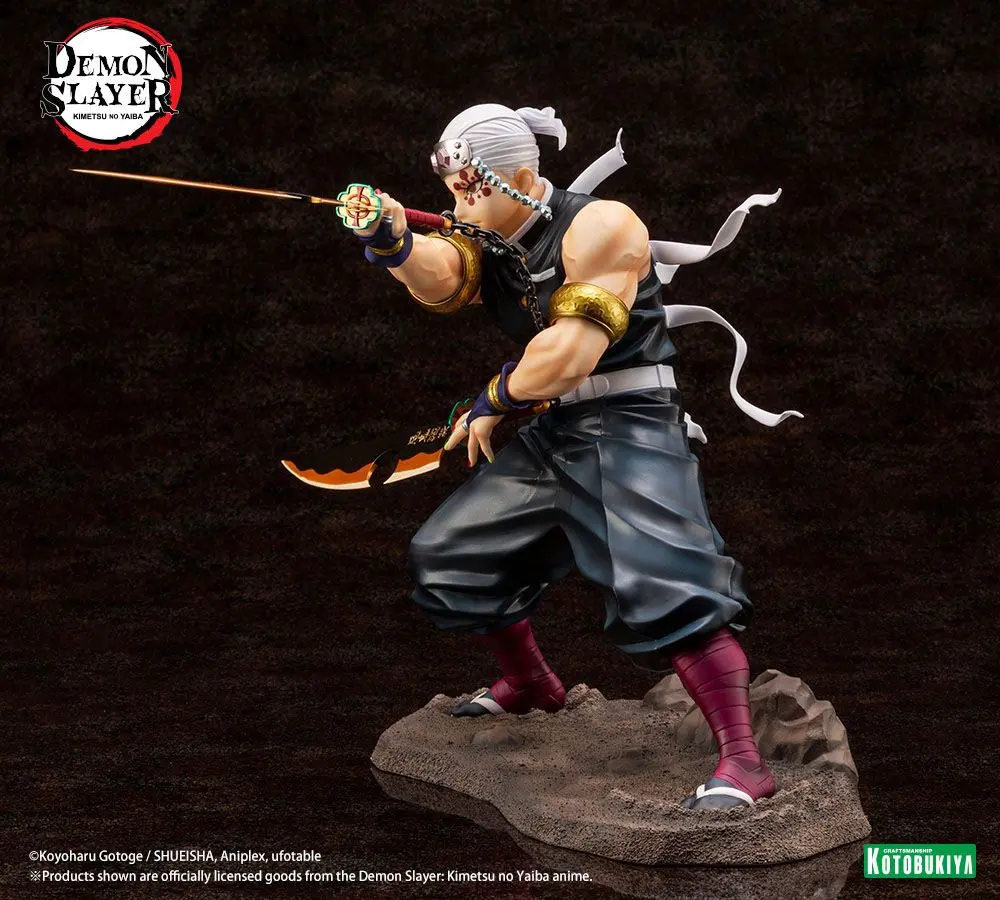 Demon Slayer: Kimetsu no Yaiba ARTFXJ Statue 1/8 Tengen Uzui Regular Edition 23 cm termékfotó