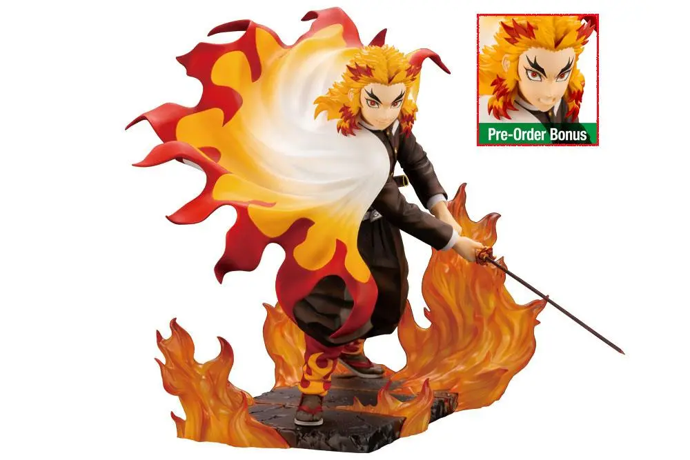 Demon Slayer: Kimetsu no Yaiba ARTFXJ Statue 1/8 Kyojuro Rengoku Bonus Edition 22 cm Produktfoto