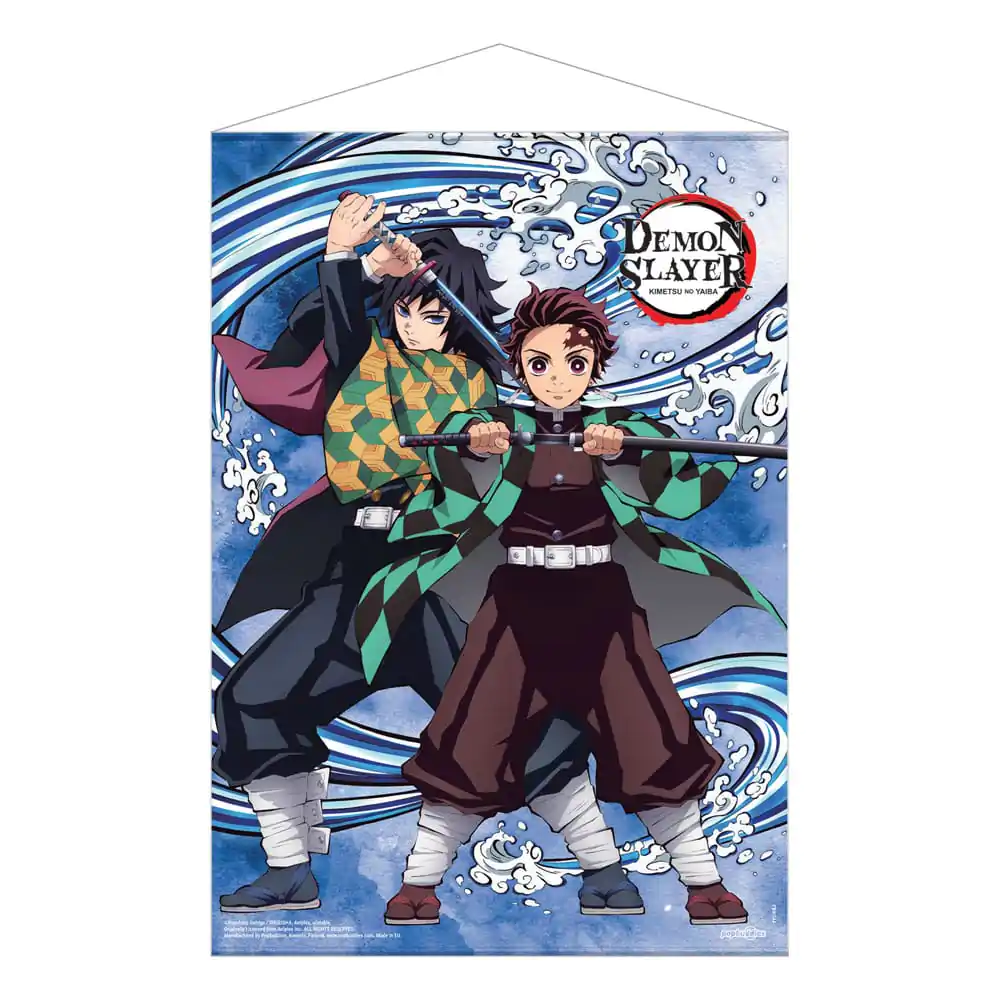 Demon Slayer: Kimetsu no Yaiba Wandbild Tanjiro Kamado und Giyu Tomioka Water Breathing Produktfoto