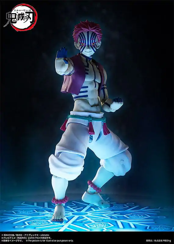 Demon Slayer: Kimetsu no Yaiba Figma Action Figur Akaza 15 cm Produktfoto