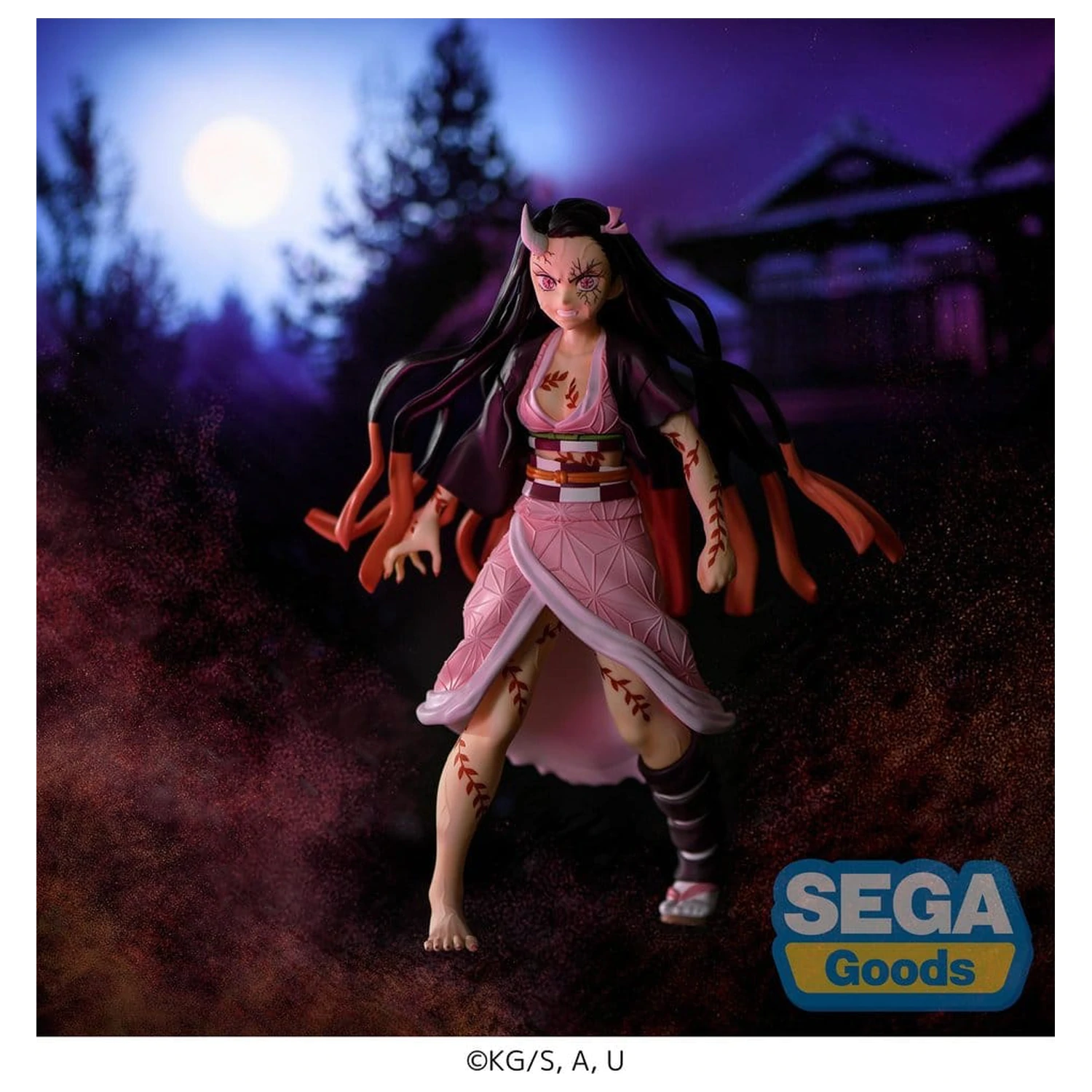 Demon Slayer: Kimetsu no Yaiba FIGURIZMa PVC Figur Nezuko Kamado Demon Form Advancing Ver. (Neuauflage) 21 cm Produktfoto