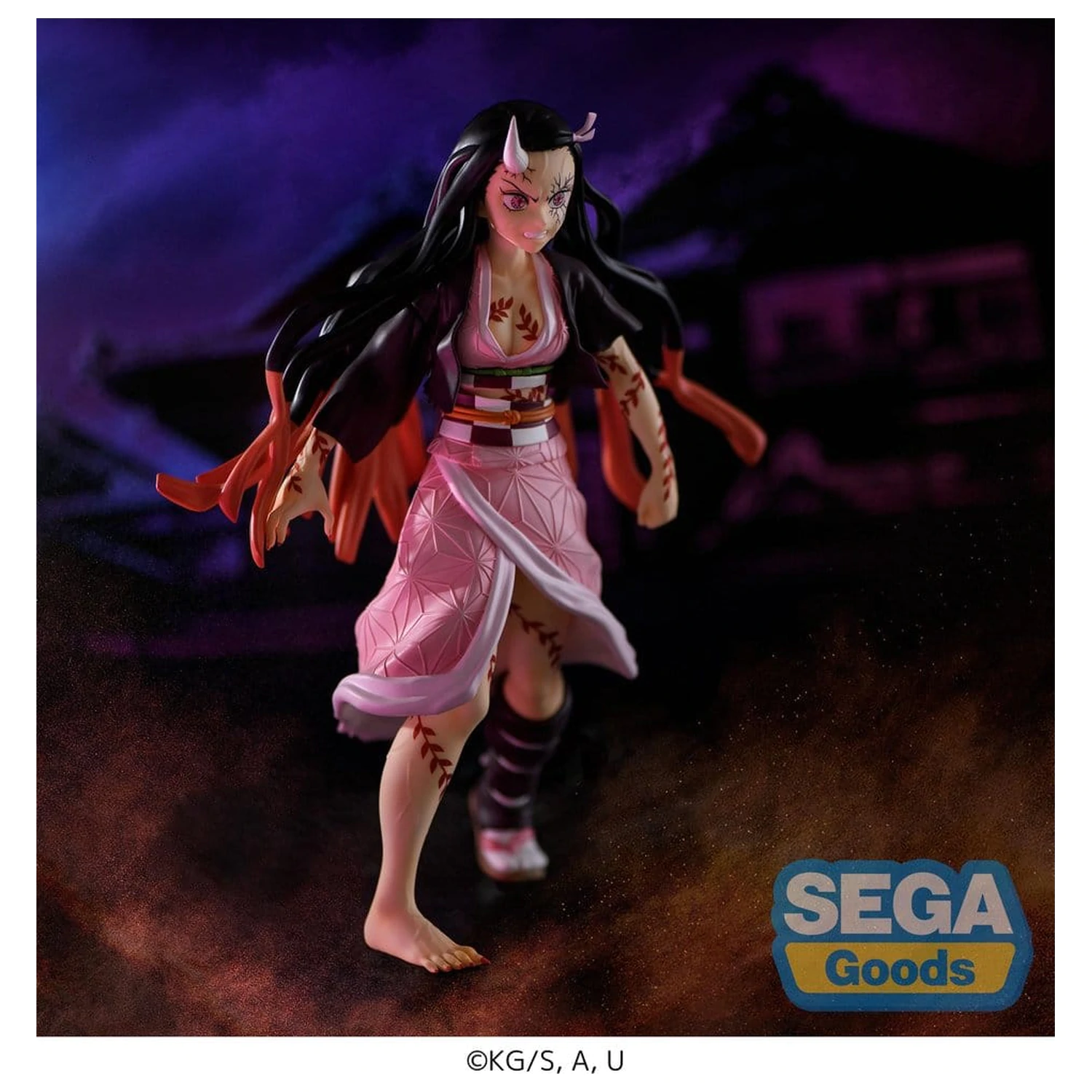 Demon Slayer: Kimetsu no Yaiba FIGURIZMa PVC Figur Nezuko Kamado Demon Form Advancing Ver. (Neuauflage) 21 cm Produktfoto