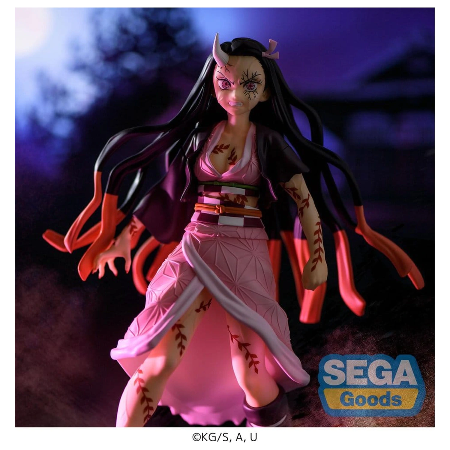 Demon Slayer: Kimetsu no Yaiba FIGURIZMa PVC Figur Nezuko Kamado Demon Form Advancing Ver. (Neuauflage) 21 cm Produktfoto