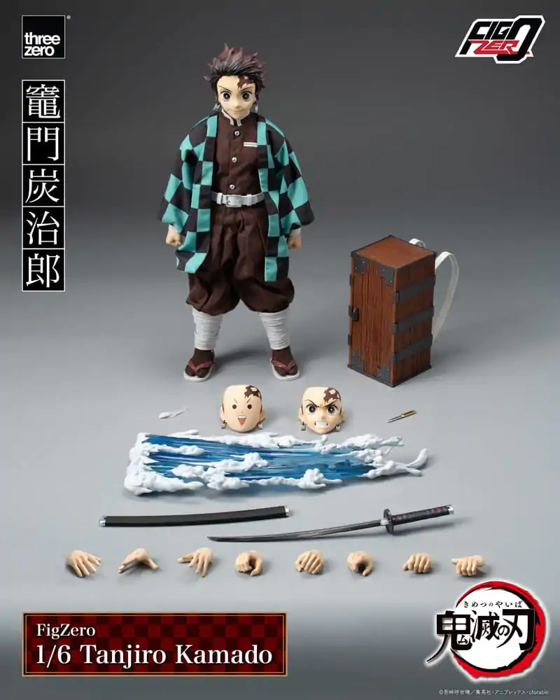 Demon Slayer Kimetsu no Yaiba FigZero Actionfigur 1/6 Tanjiro Kamado 27 cm termékfotó