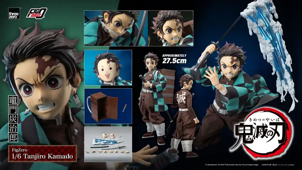 Demon Slayer Kimetsu no Yaiba FigZero Actionfigur 1/6 Tanjiro Kamado 27 cm termékfotó