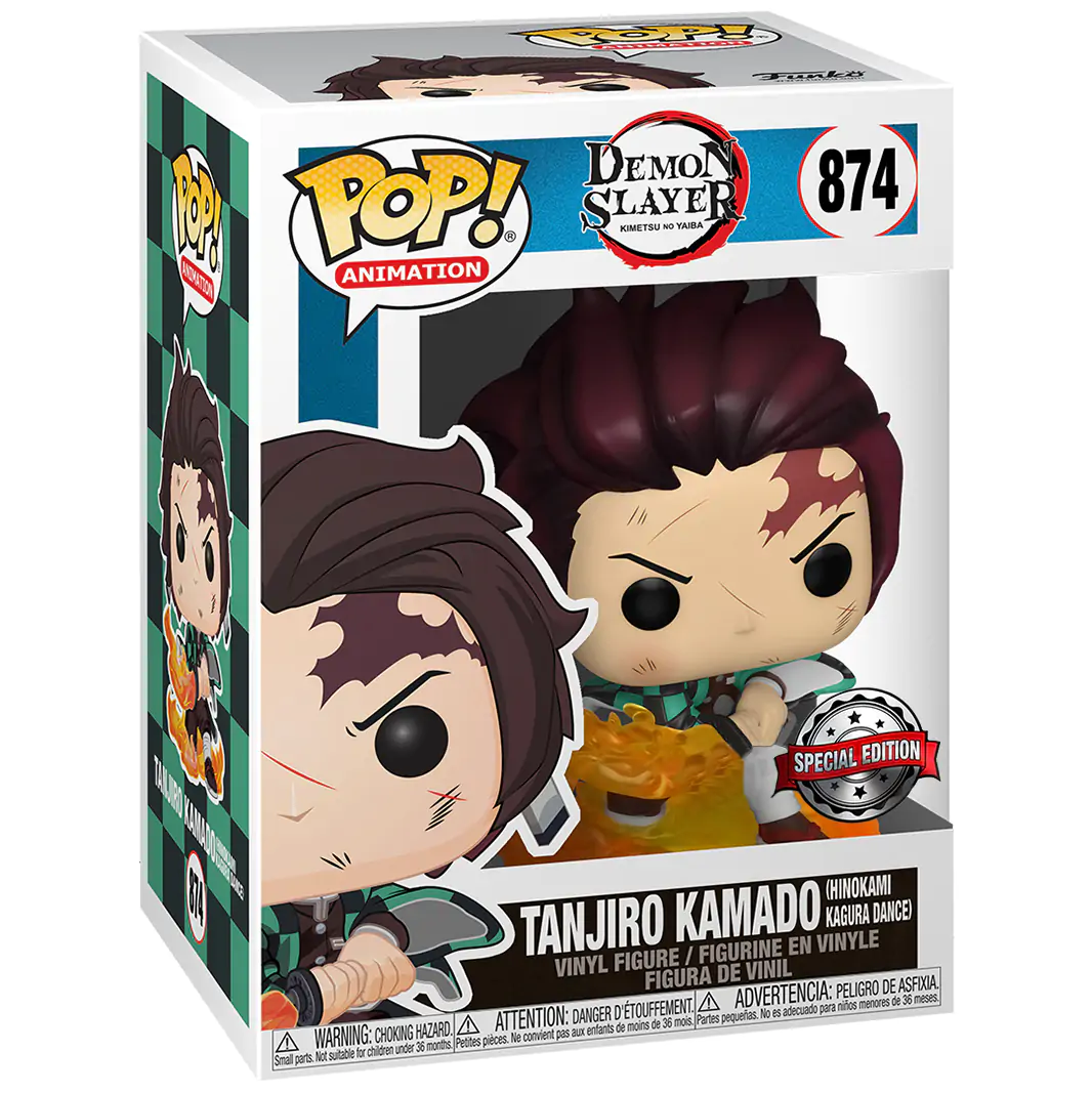 Demon Slayer: Kimetsu no Yaiba Funko POP! Animation Figur Tanjiro 9cm termékfotó