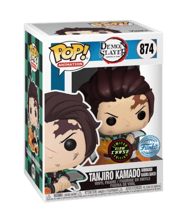 Demon Slayer: Kimetsu no Yaiba Funko POP! Animation Figur Tanjiro 9cm Chase (Glow) Produktfoto