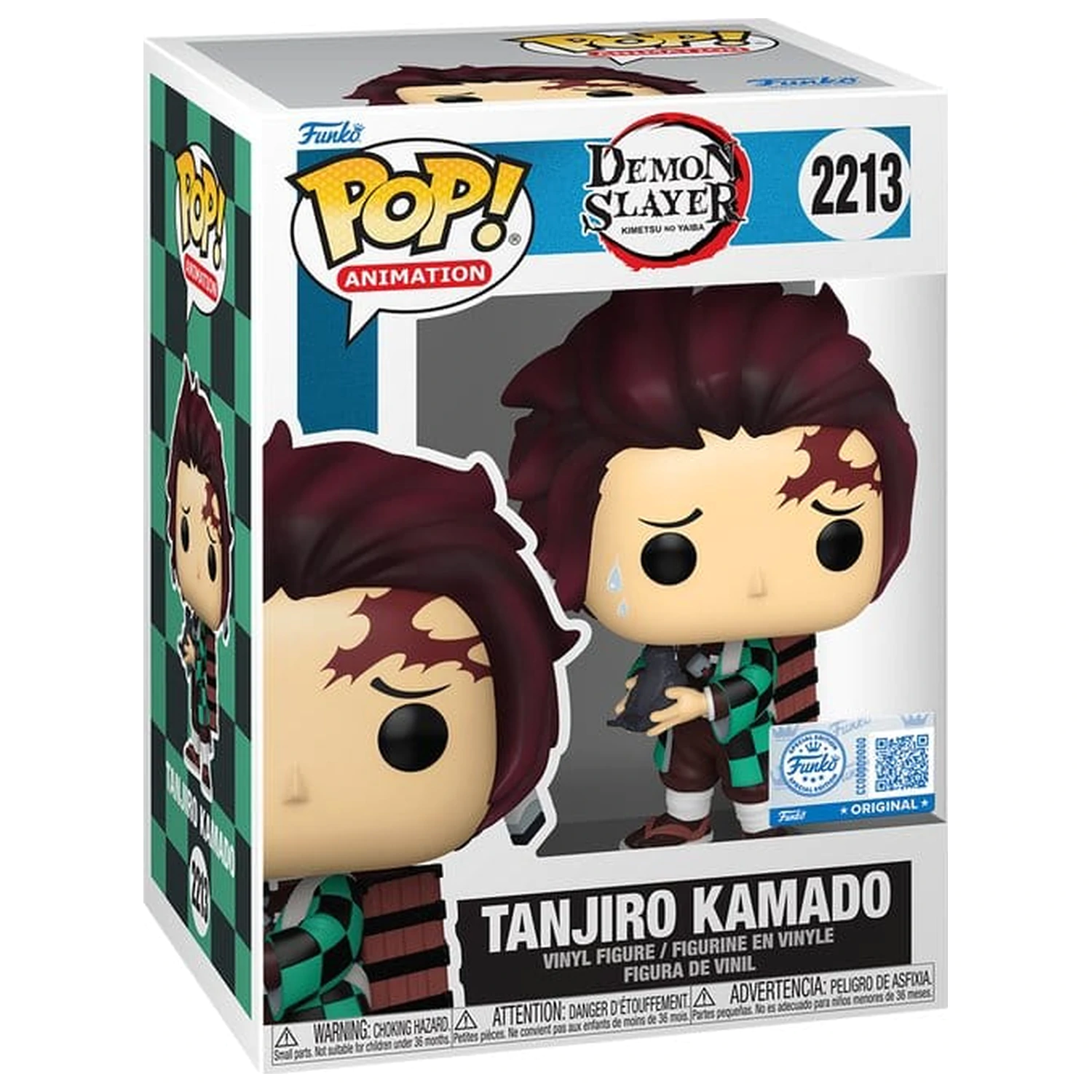 Demon Slayer: Kimetsu no Yaiba Funko POP! Animation Vinyl Figur Tanjiro w/Crow 9 cm Produktfoto