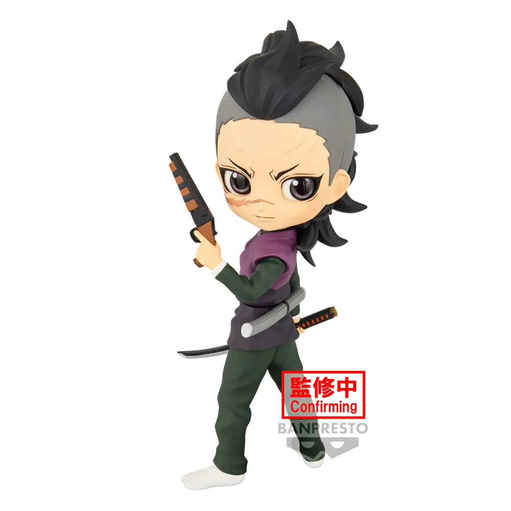 Demon Slayer Kimetsu no Yaiba Genya Shinazugawa Q posket Figur 14cm termékfotó