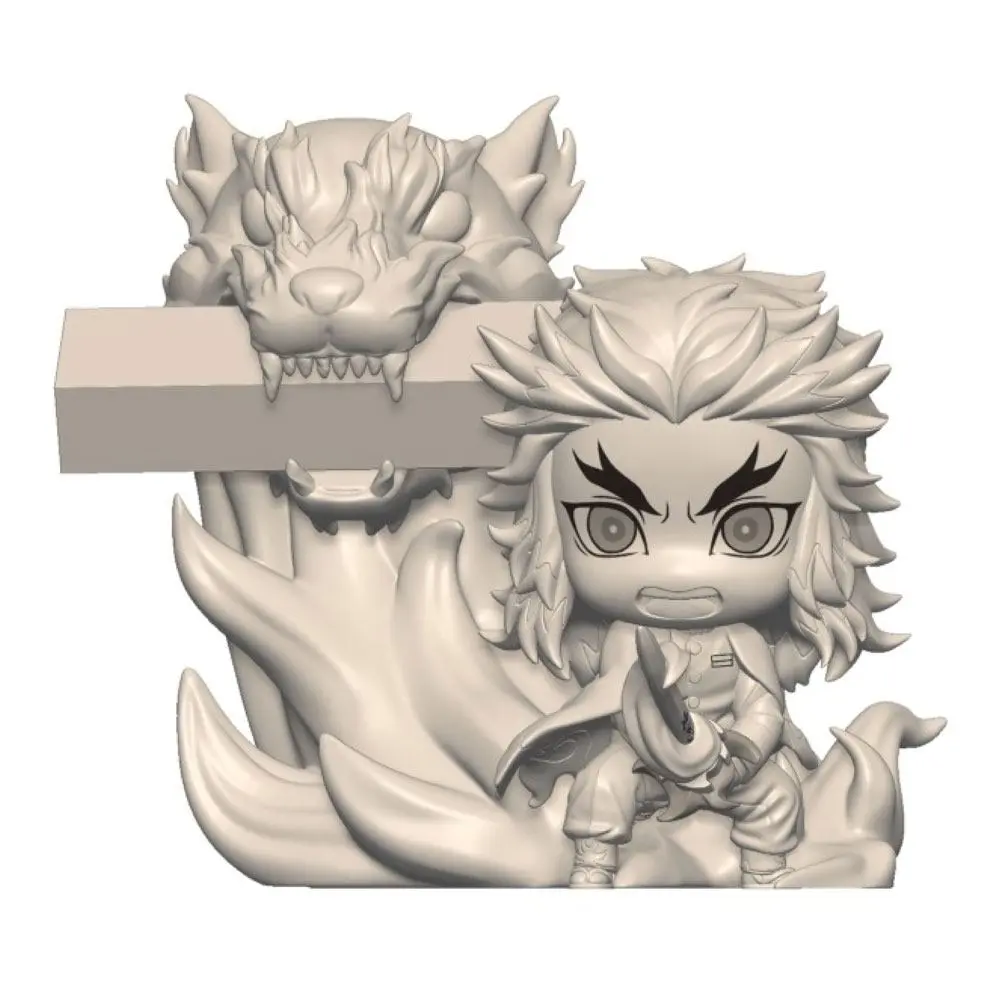 Demon Slayer: Kimetsu no Yaiba Hold PVC Statue Rengoku Kyojuro 8 cm Produktfoto