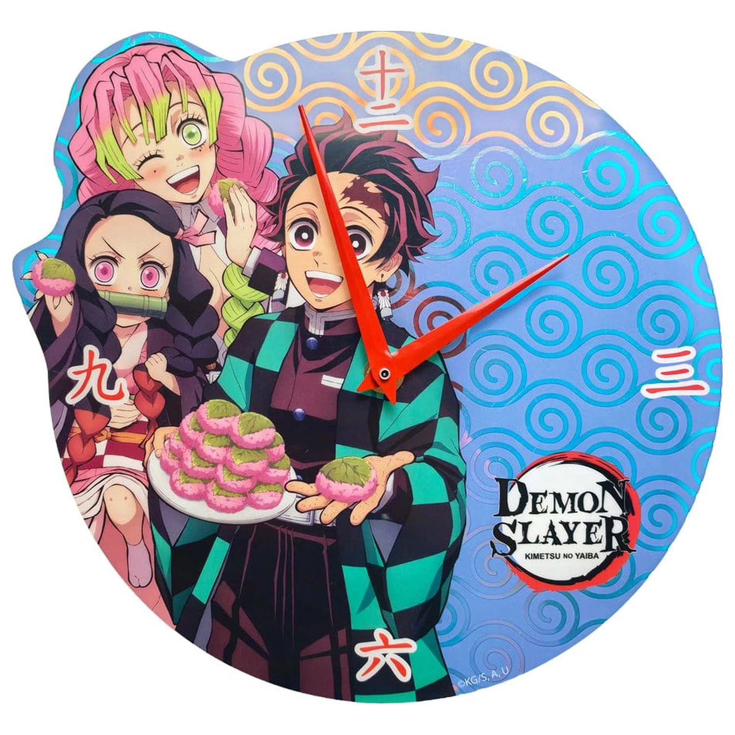 Demon Slayer: Kimetsu no Yaiba Wanduhr Holografisch Produktfoto