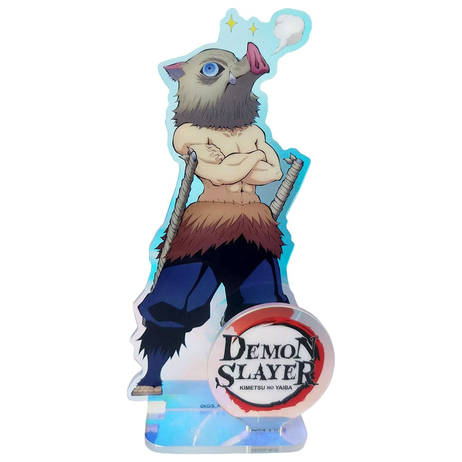 Demon Slayer: Kimetsu no Yaiba Acryl-Aufsteller Inosuke Holografisch 16 cm Produktfoto