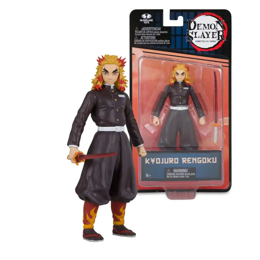 Demon Slayer: Kimetsu no Yaiba Actionfigur Kyojuro Rengoku 13 cm termékfotó