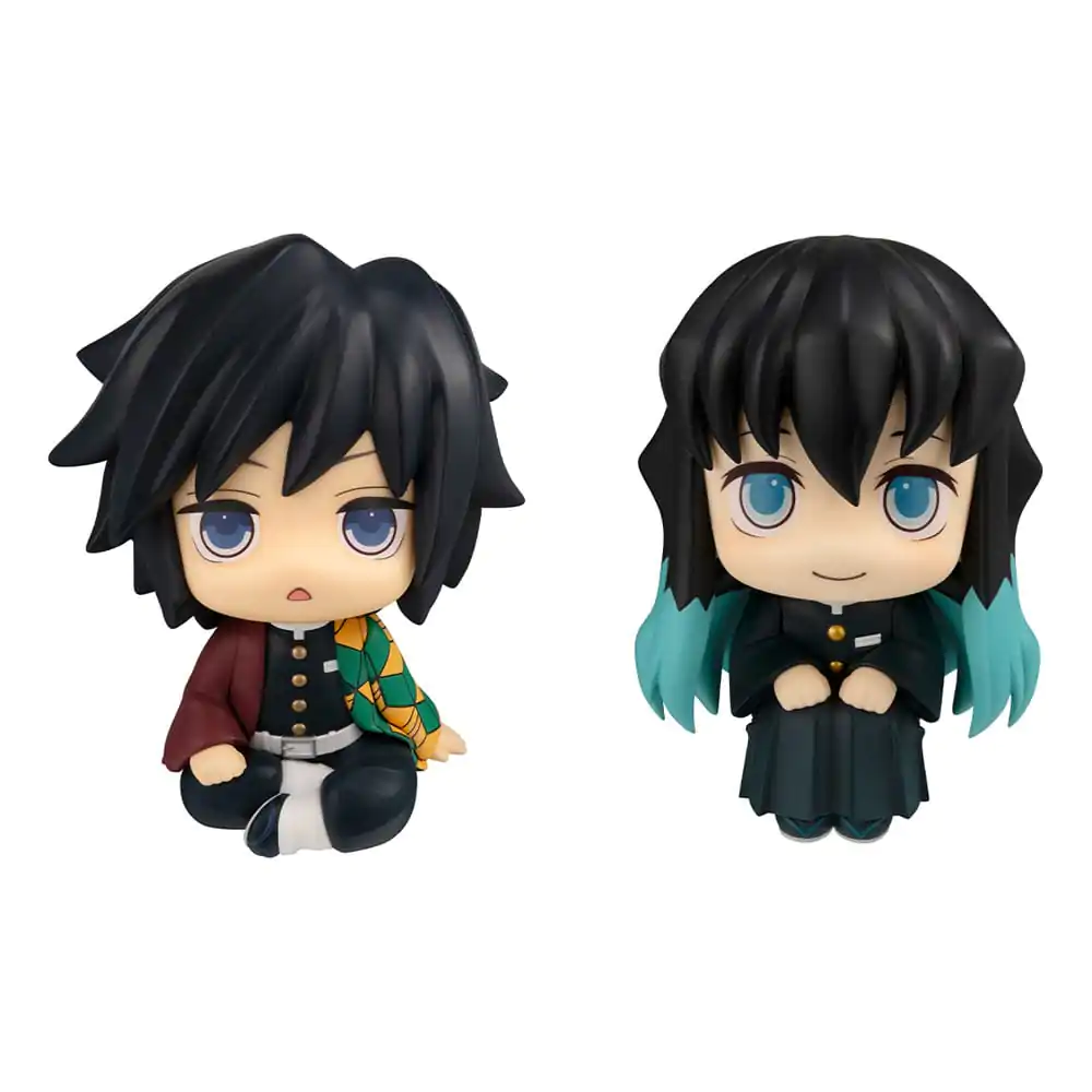 Demon Slayer: Kimetsu no Yaiba Look Up PVC Statuen Giyu Tomioka Stupefied face Ver. &amp; Muichiro Tokito Smile face Ver. 11 cm (with gift) Produktfoto