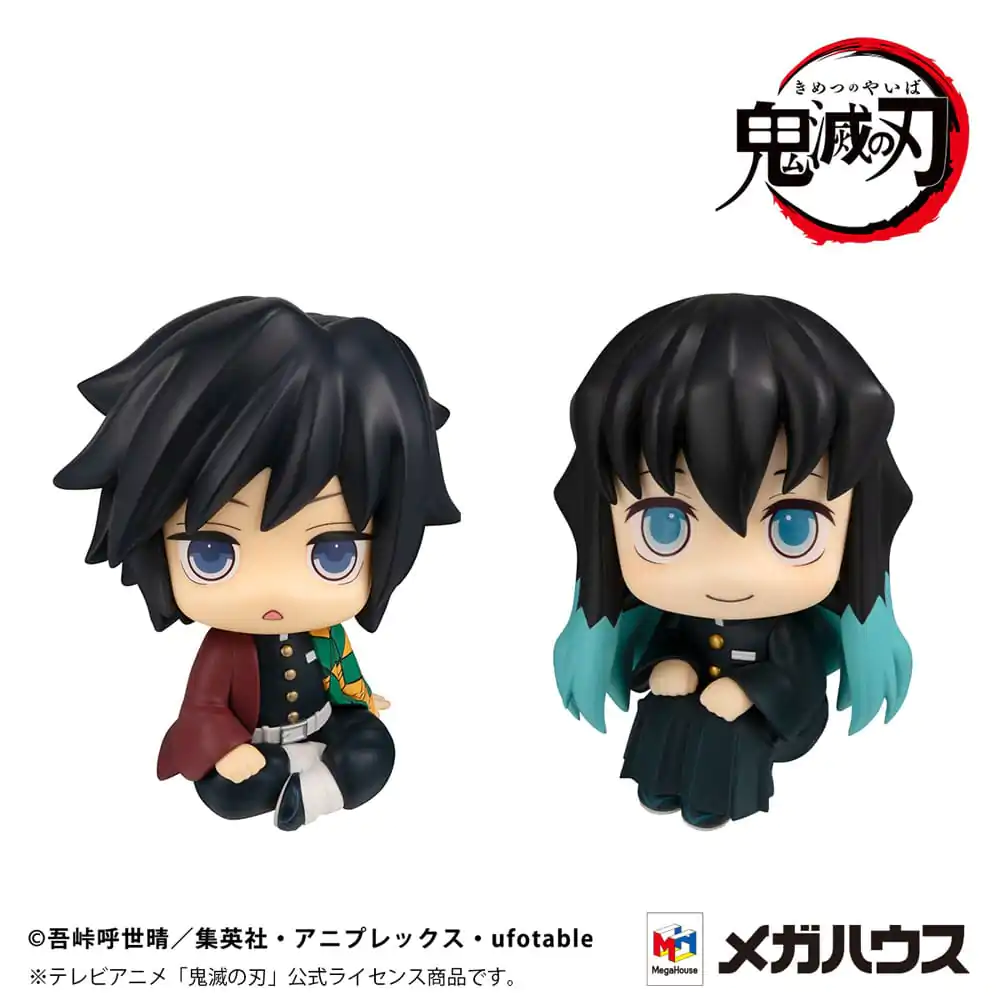 Demon Slayer: Kimetsu no Yaiba Look Up PVC Statuen Giyu Tomioka Stupefied face Ver. &amp; Muichiro Tokito Smile face Ver. 11 cm (with gift) Produktfoto