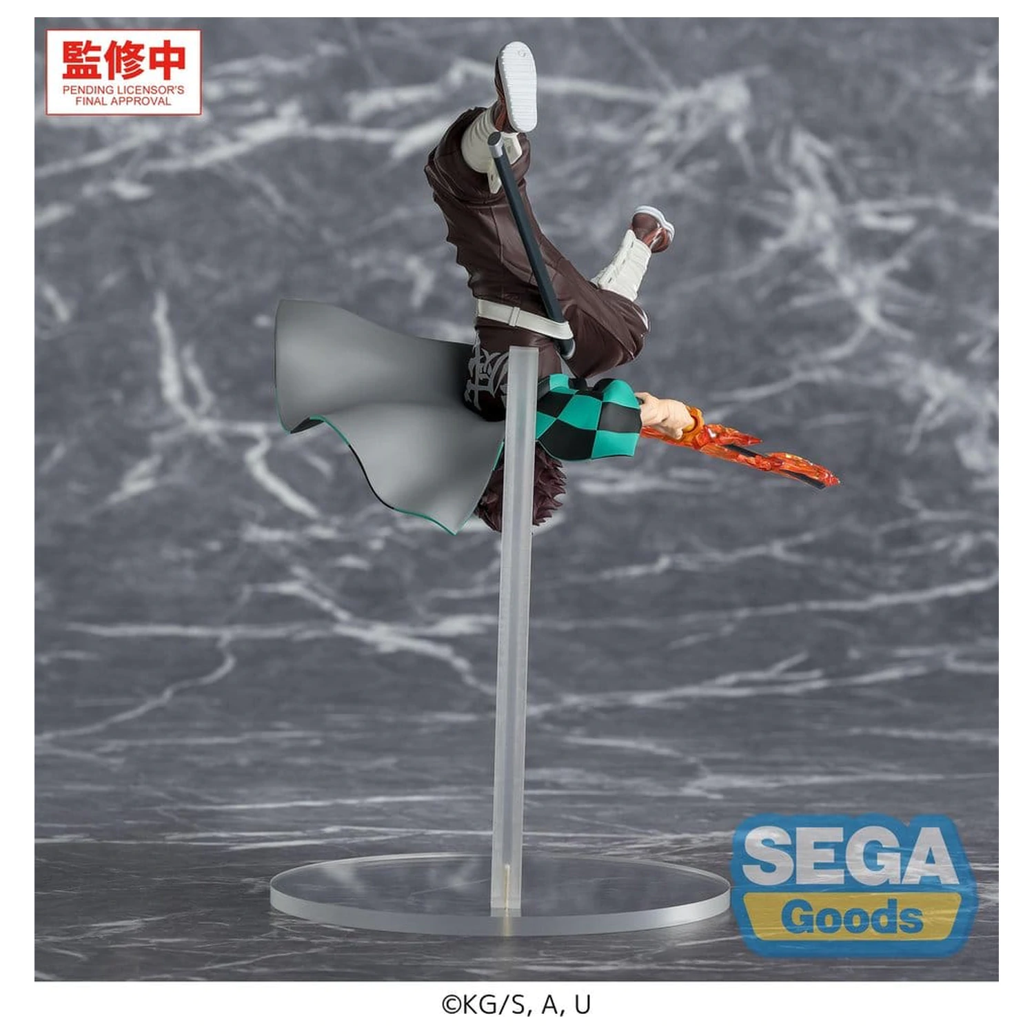 Demon Slayer: Kimetsu no Yaiba Luminasta PVC Figur Tanjiro Kamado Hinokami Kagura Setting Sun Transformation 15 cm Produktfoto