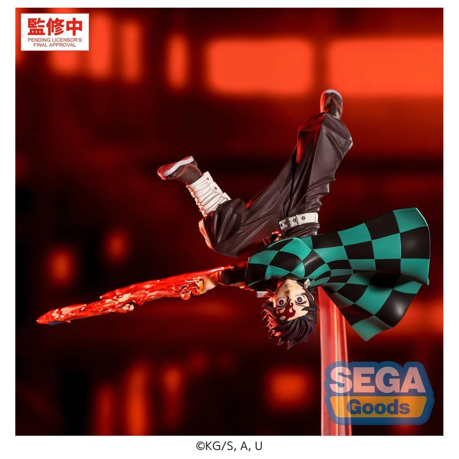 Demon Slayer: Kimetsu no Yaiba Luminasta PVC Figur Tanjiro Kamado Hinokami Kagura Setting Sun Transformation 15 cm Produktfoto