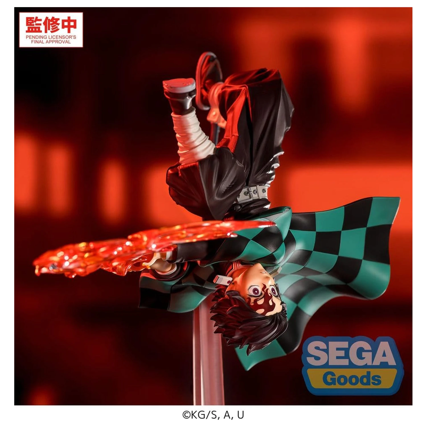 Demon Slayer: Kimetsu no Yaiba Luminasta PVC Figur Tanjiro Kamado Hinokami Kagura Setting Sun Transformation 15 cm Produktfoto