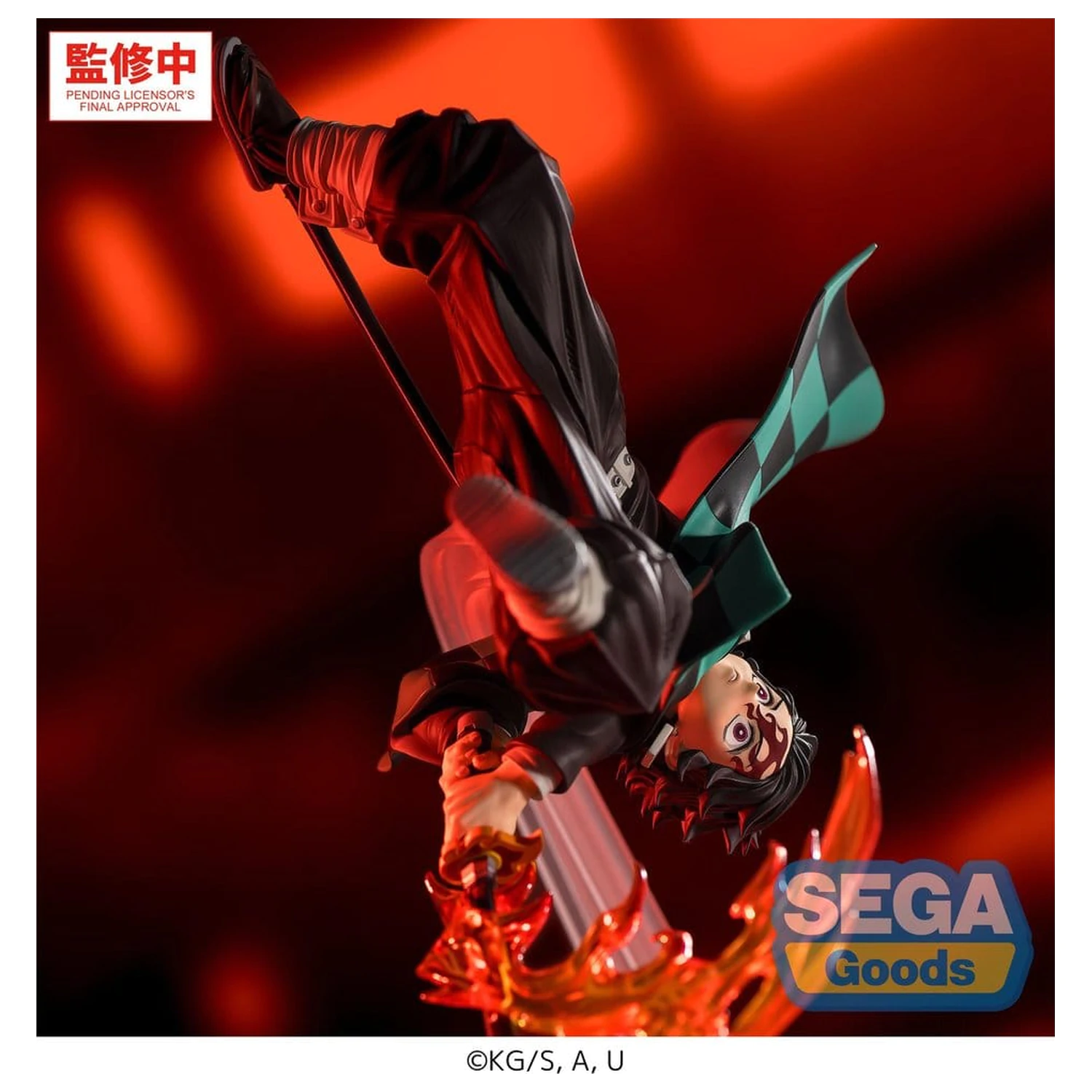 Demon Slayer: Kimetsu no Yaiba Luminasta PVC Figur Tanjiro Kamado Hinokami Kagura Setting Sun Transformation 15 cm Produktfoto