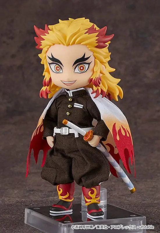 Demon Slayer: Kimetsu no Yaiba Nendoroid Doll Actionfigur Kyojuro Rengoku 14 cm termékfotó