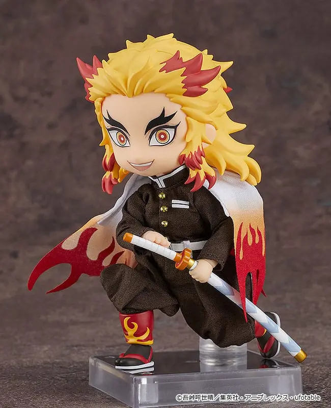 Demon Slayer: Kimetsu no Yaiba Nendoroid Doll Actionfigur Kyojuro Rengoku 14 cm termékfotó