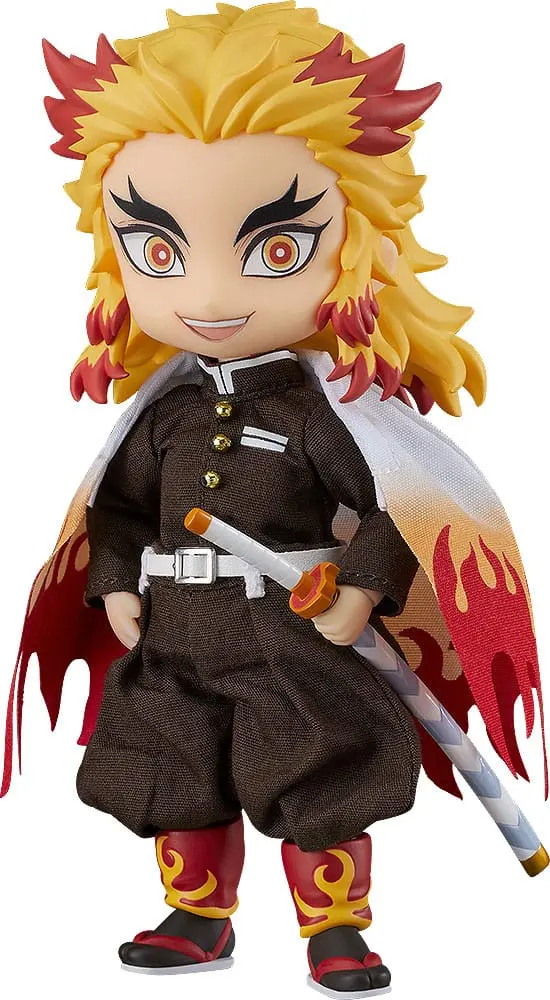 Demon Slayer: Kimetsu no Yaiba Nendoroid Doll Actionfigur Kyojuro Rengoku 14 cm termékfotó