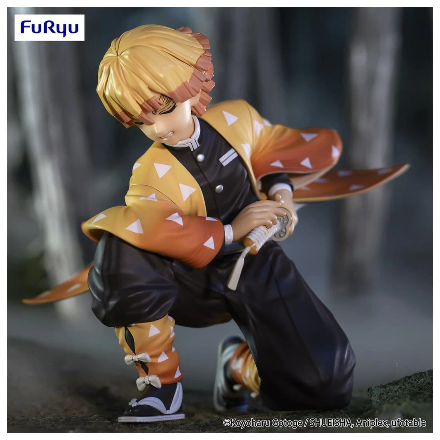 Demon Slayer: Kimetsu no Yaiba Nudel Stopper PVC Figur Agatsuma Zenitsu 10 cm Produktfoto